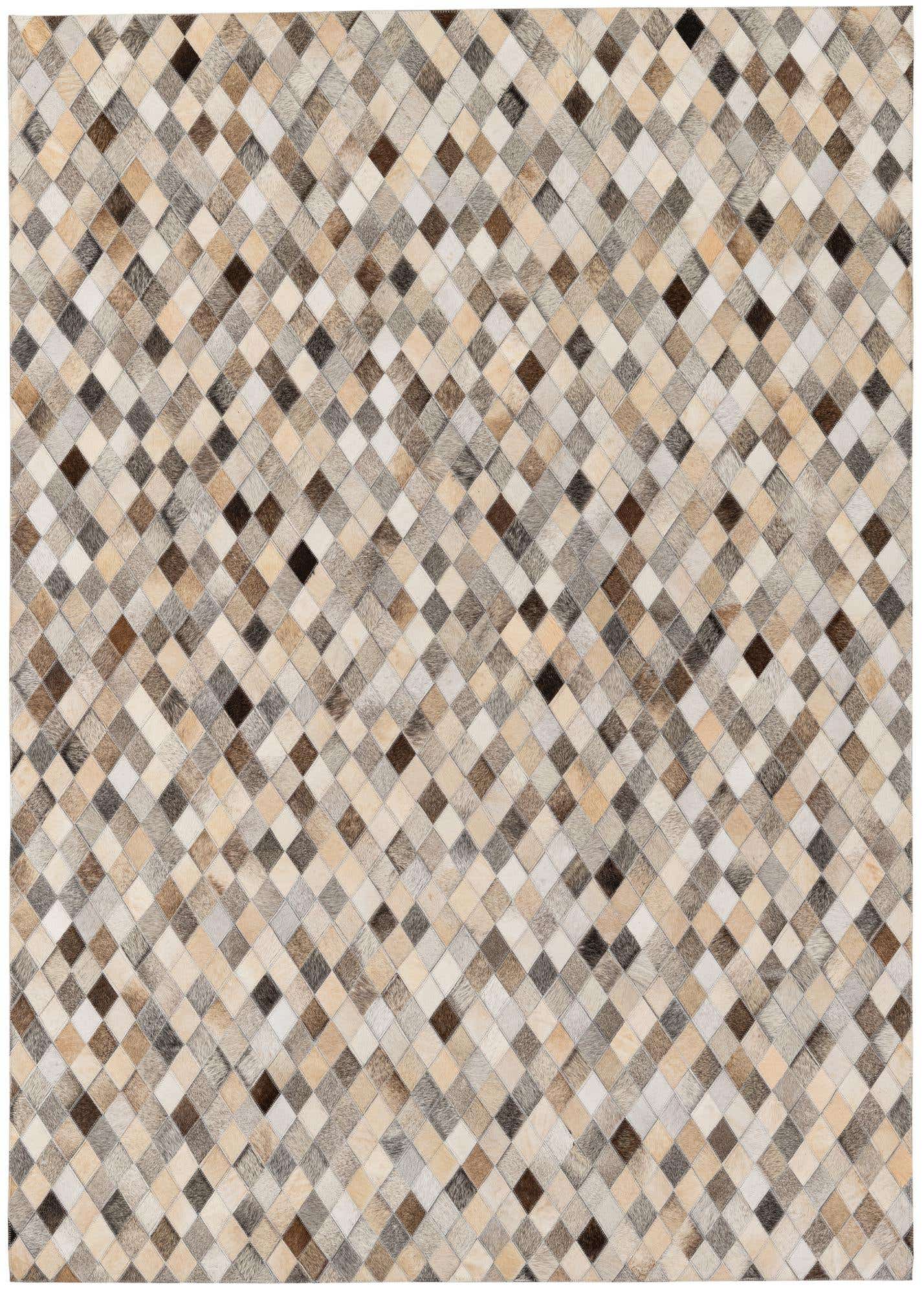 4' 9 x 6' 8 Cowhide Stocks Rug