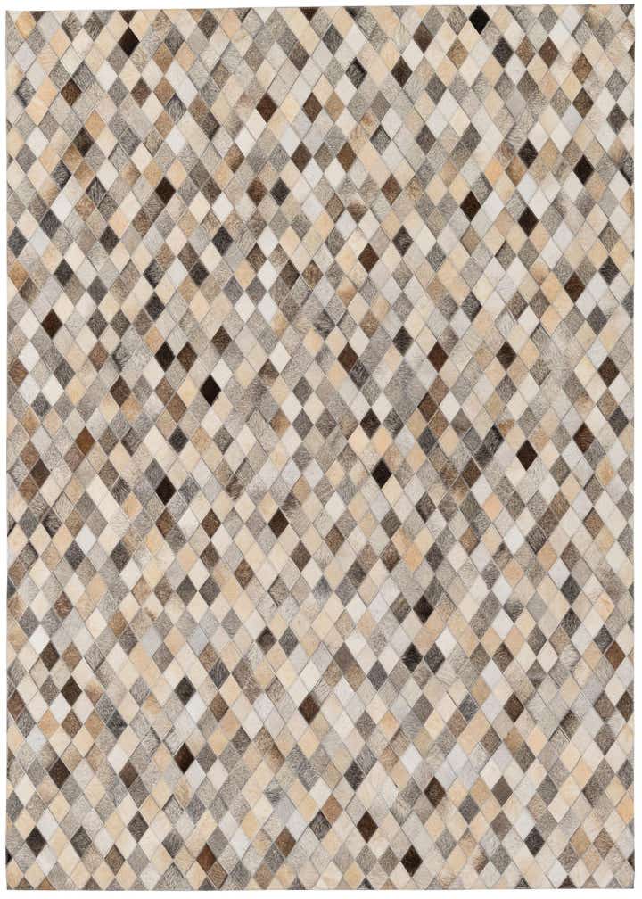 4' 9 x 6' 8 Cowhide Stocks Rug