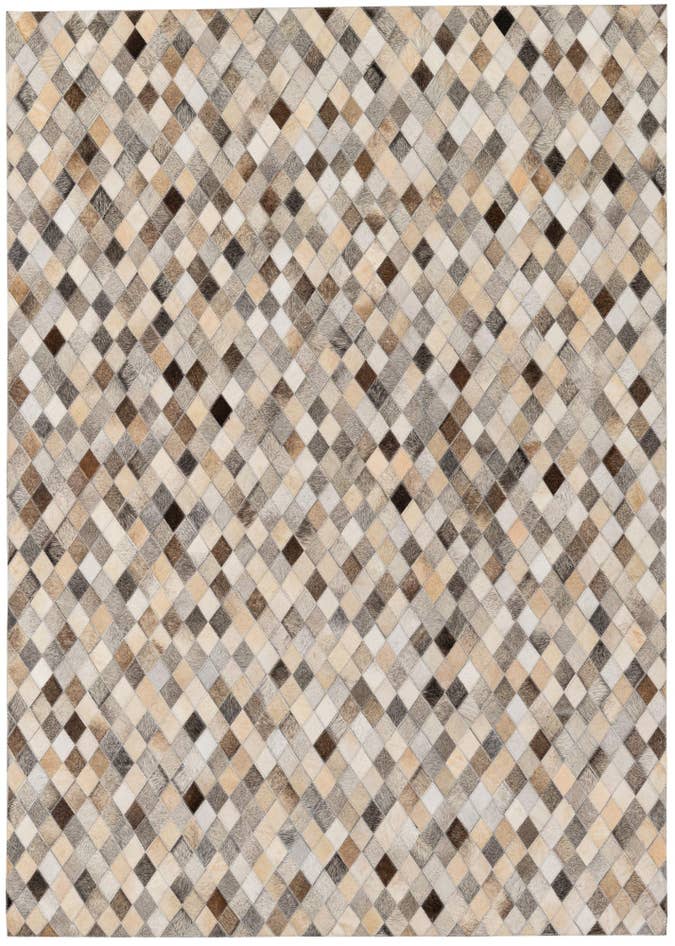 Detail image of 4' 9 x 6' 8 Cowhide Stocks Rug