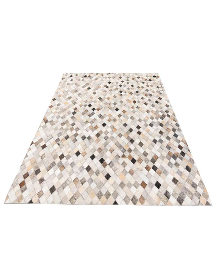 4' 7 x 6' 7 Cowhide Stocks Rug