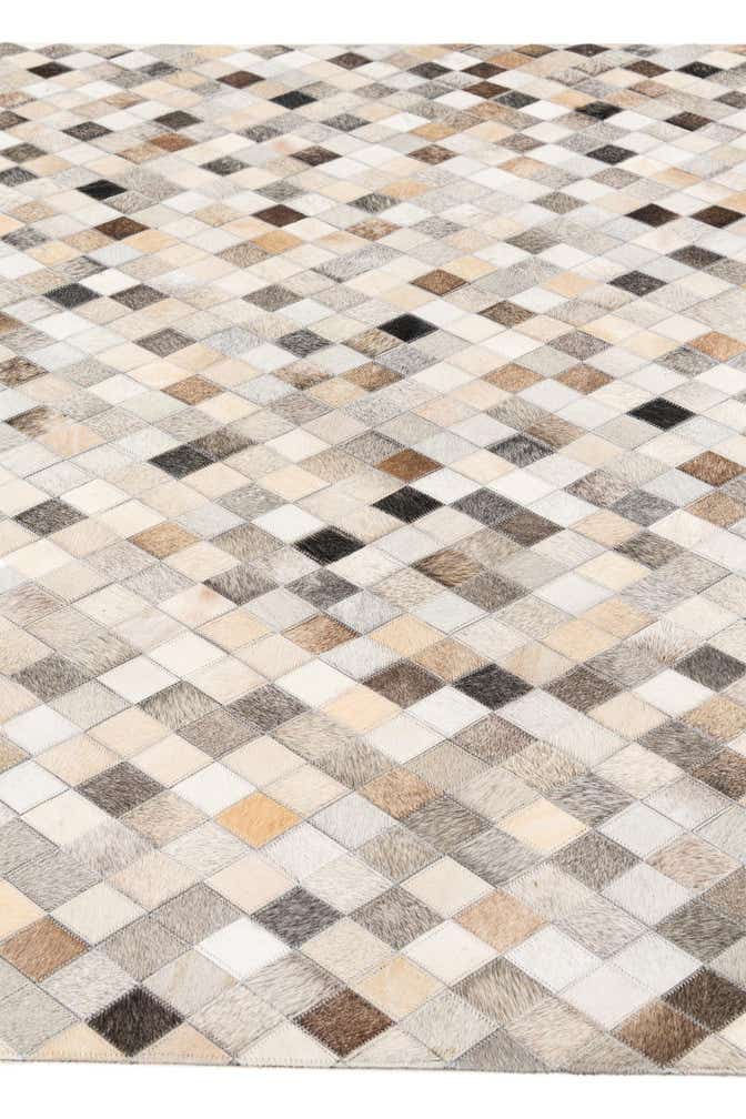 4' 7 x 6' 7 Cowhide Stocks Rug