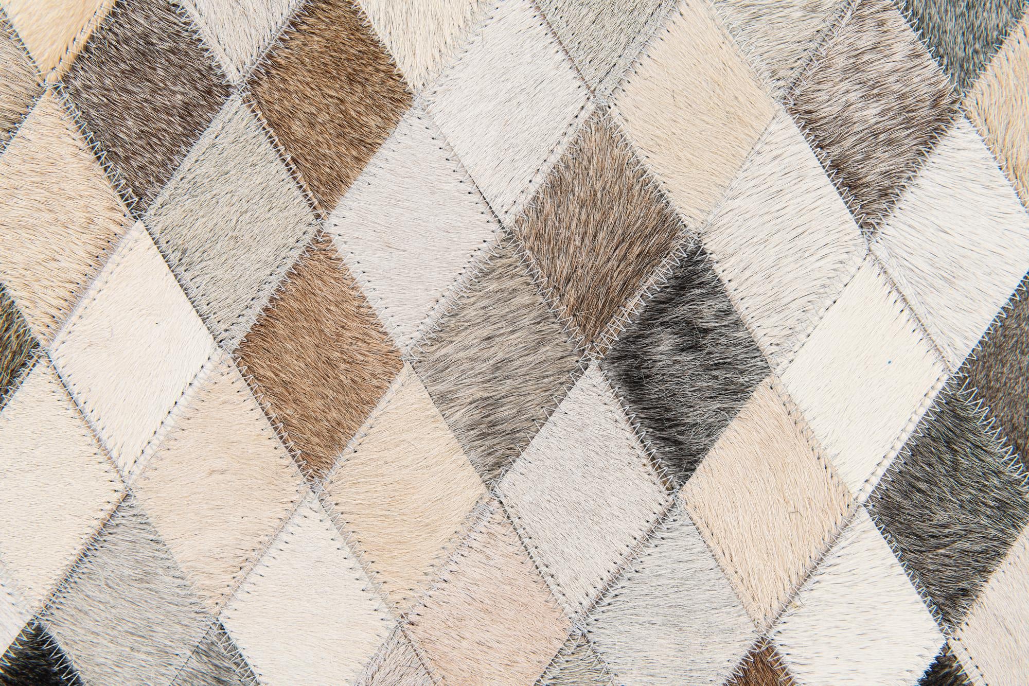 4' 7 x 6' 7 Cowhide Stocks Rug