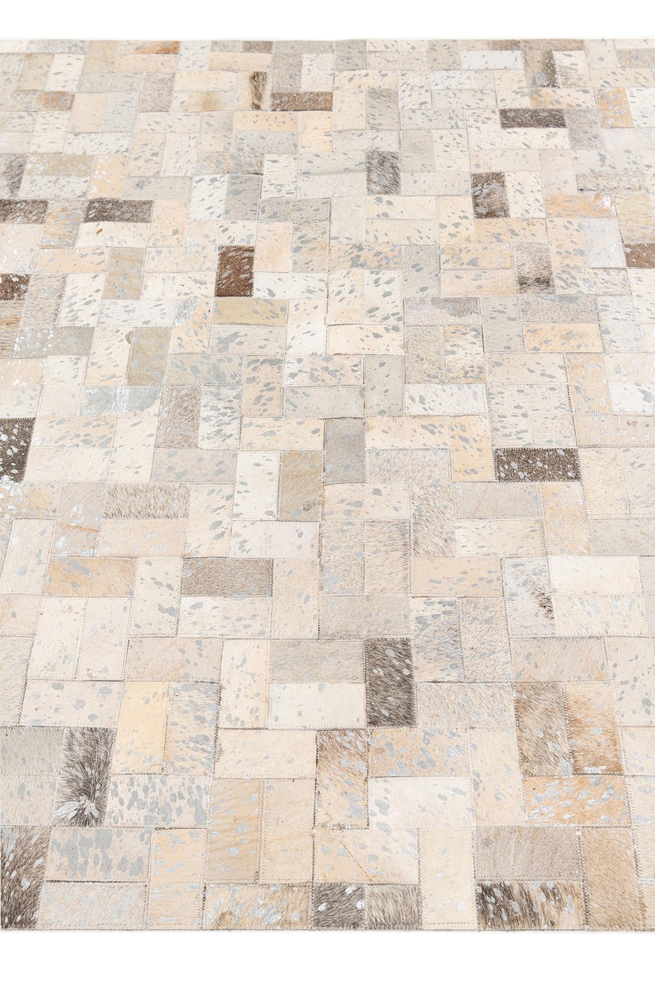 4' 8 x 6' 6 Cowhide Stocks Rug