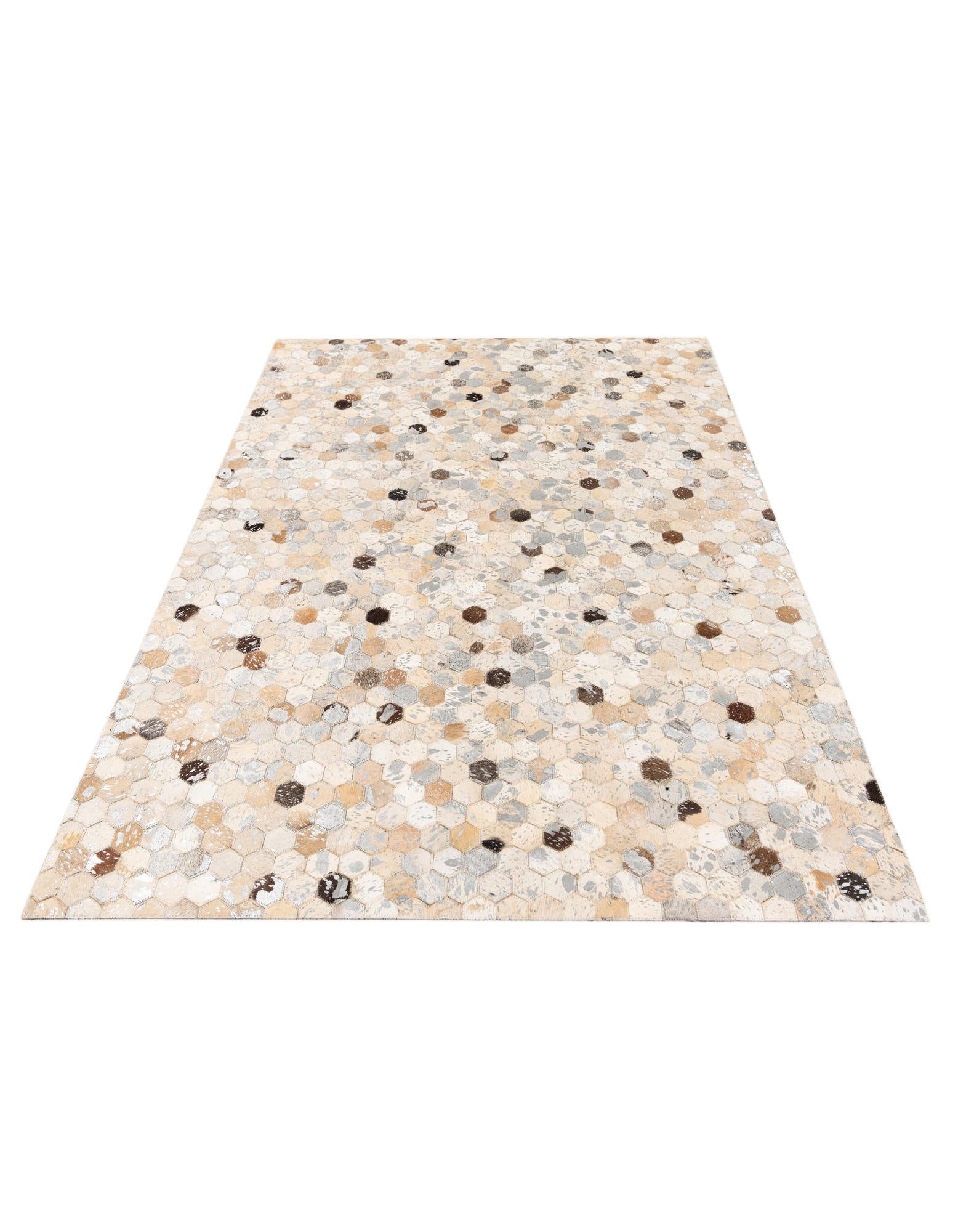 4' 7 x 6' 7 Cowhide Stocks Rug