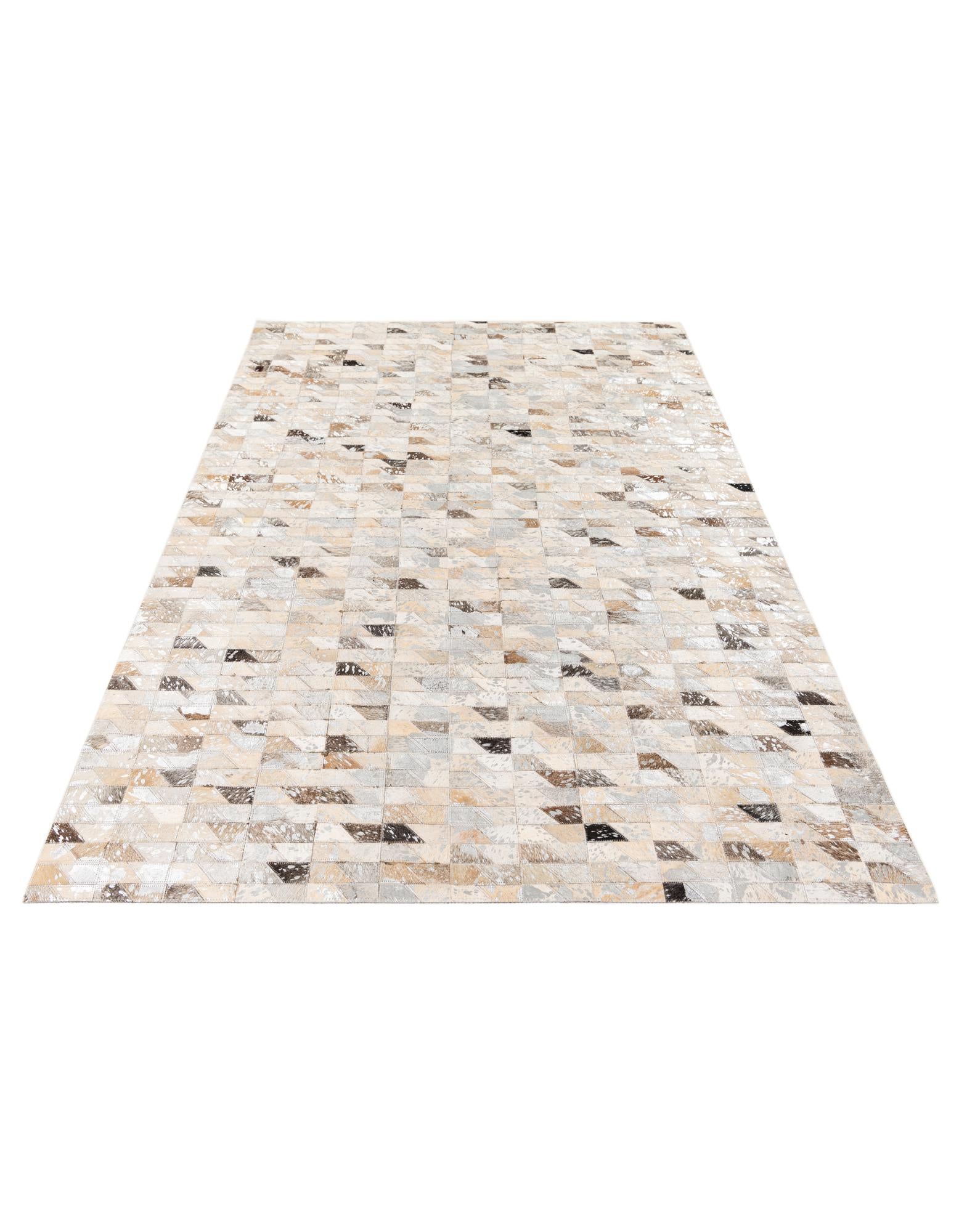 4' 6 x 6' 8 Cowhide Stocks Rug