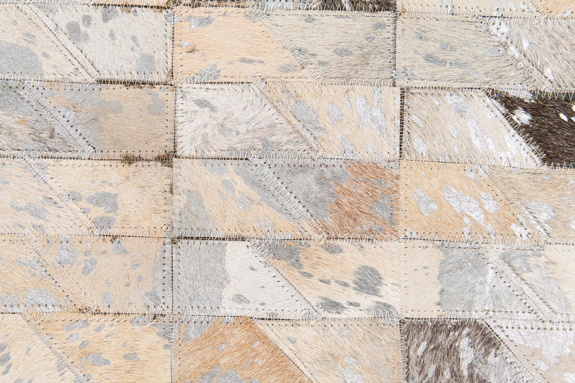 4' 6 x 6' 8 Cowhide Stocks Rug