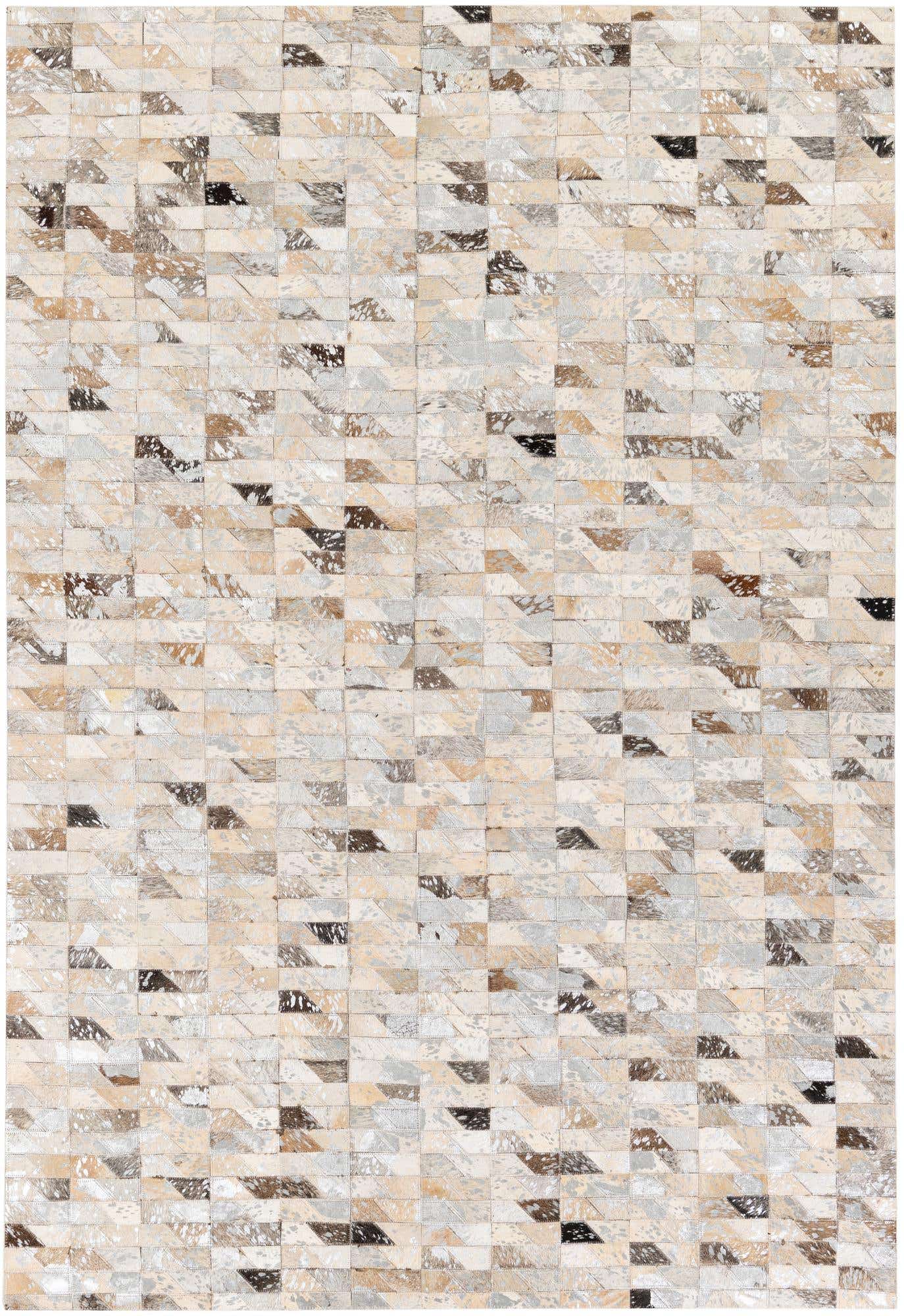 4' 6 x 6' 8 Cowhide Stocks Rug