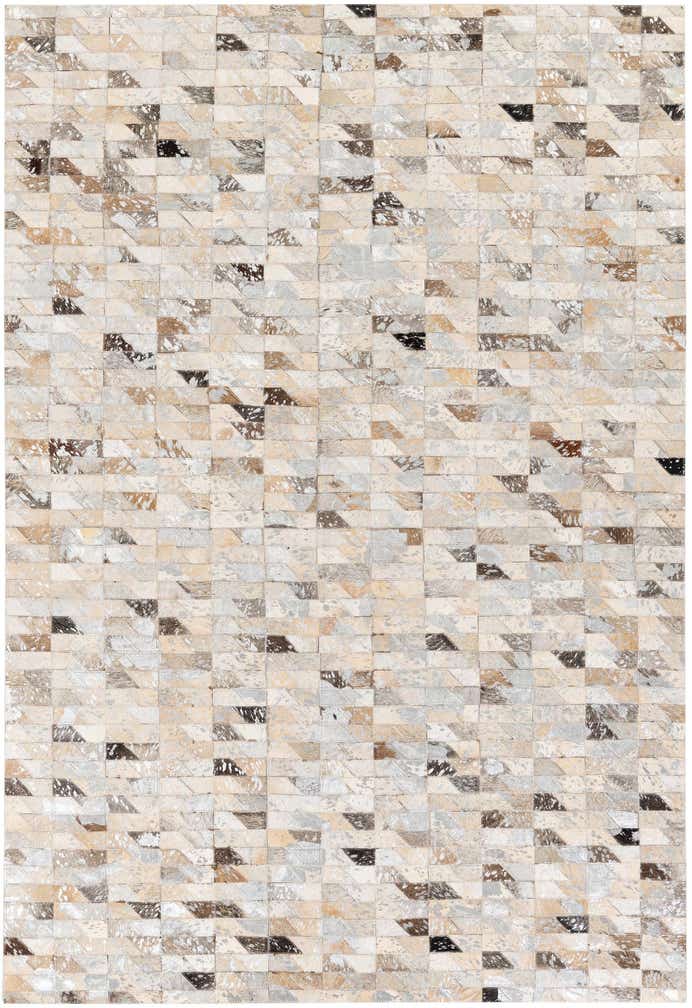 4' 6 x 6' 8 Cowhide Stocks Rug