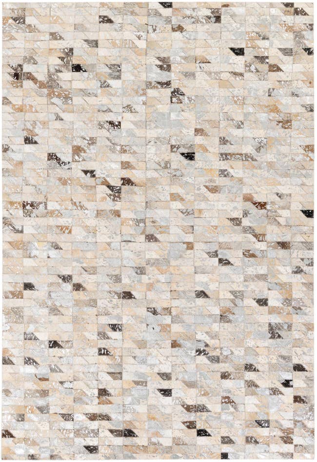 Detail image of 4' 6 x 6' 8 Cowhide Stocks Rug
