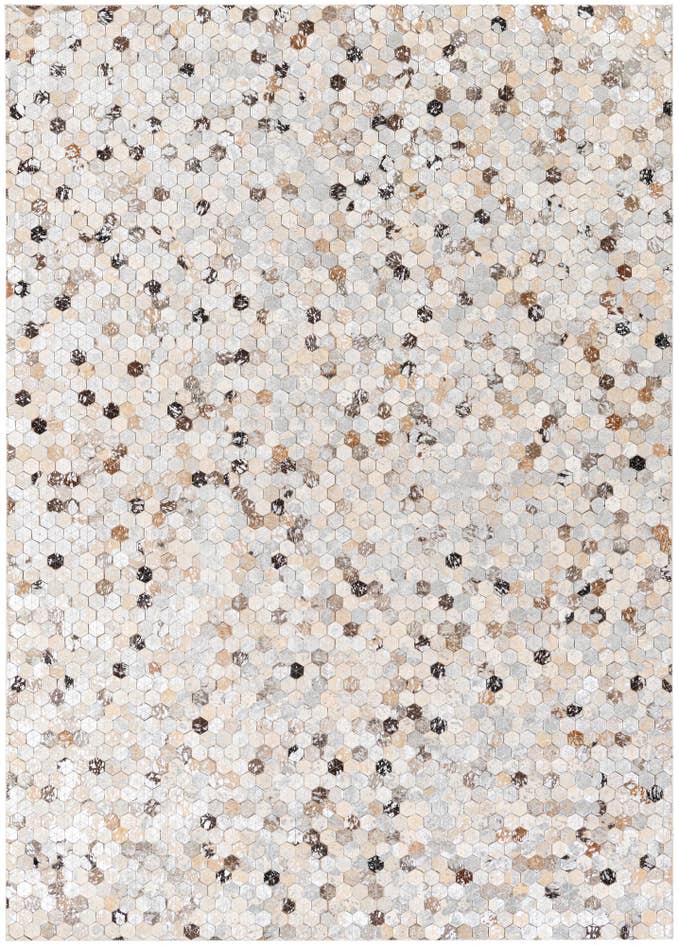 Detail image of 4' 9 x 6' 9 Cowhide Stocks Rug