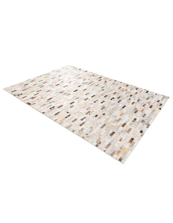 Detail image of 4' 8 x 6' 7 Cowhide Stocks Rug