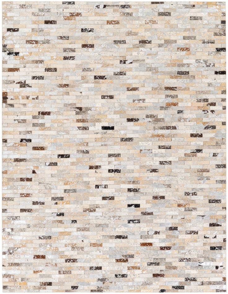 Detail image of 4' 8 x 6' 7 Cowhide Stocks Rug
