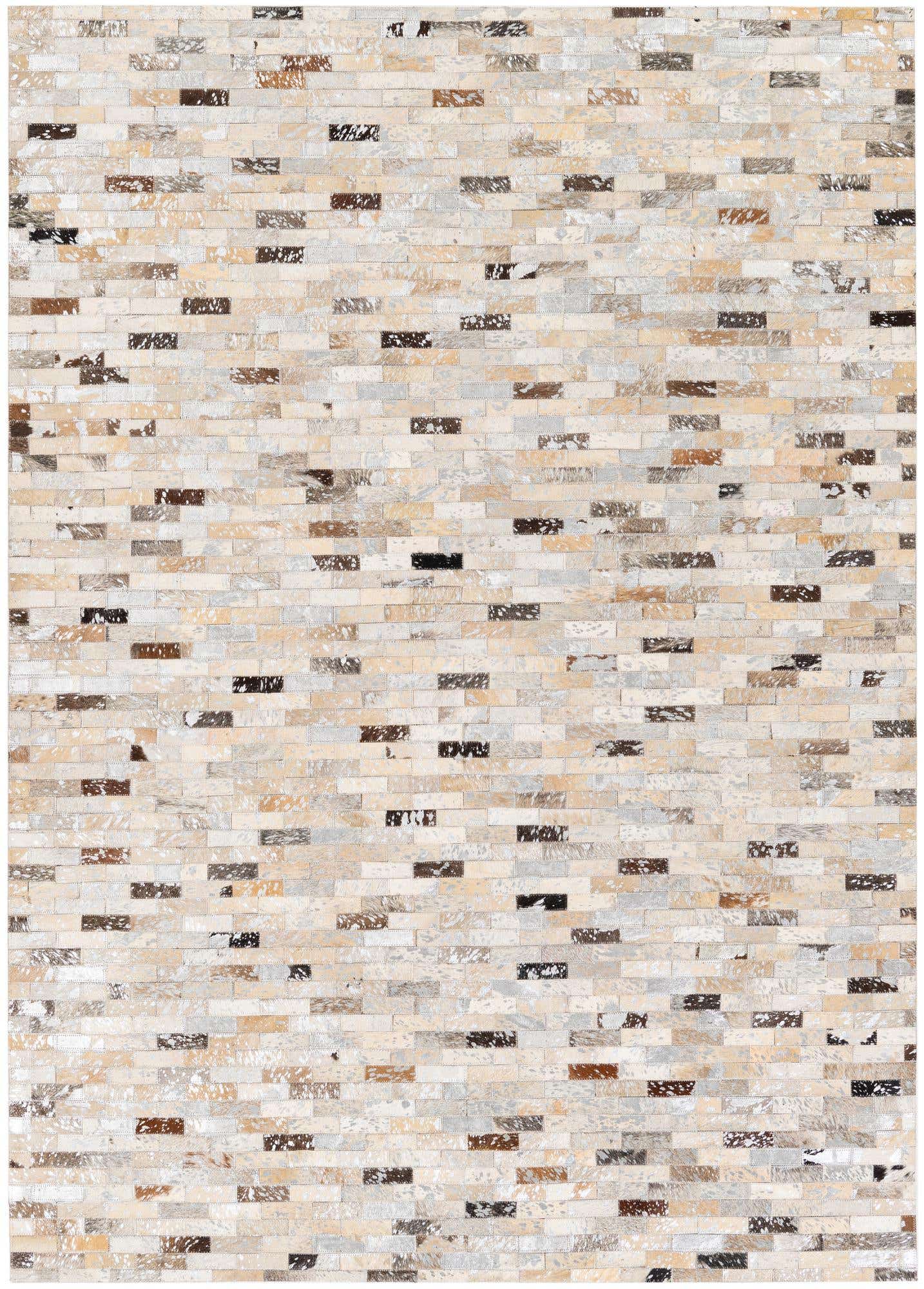 4' 8 x 6' 7 Cowhide Stocks Rug