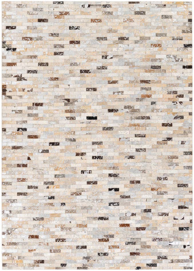 Detail image of 4' 8 x 6' 7 Cowhide Stocks Rug