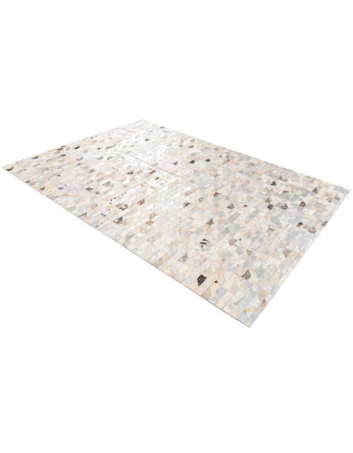 4' 6 x 6' 6 Cowhide Stocks Rug