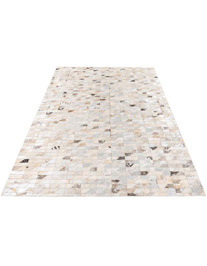 4' 6 x 6' 6 Cowhide Stocks Rug