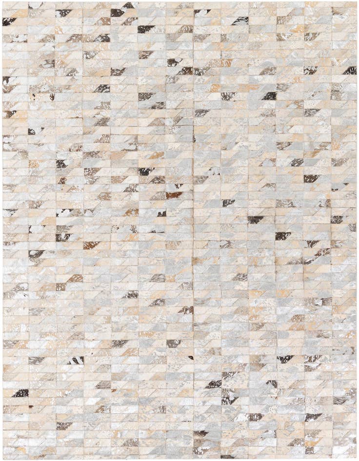 Detail image of 4' 6 x 6' 6 Cowhide Stocks Rug