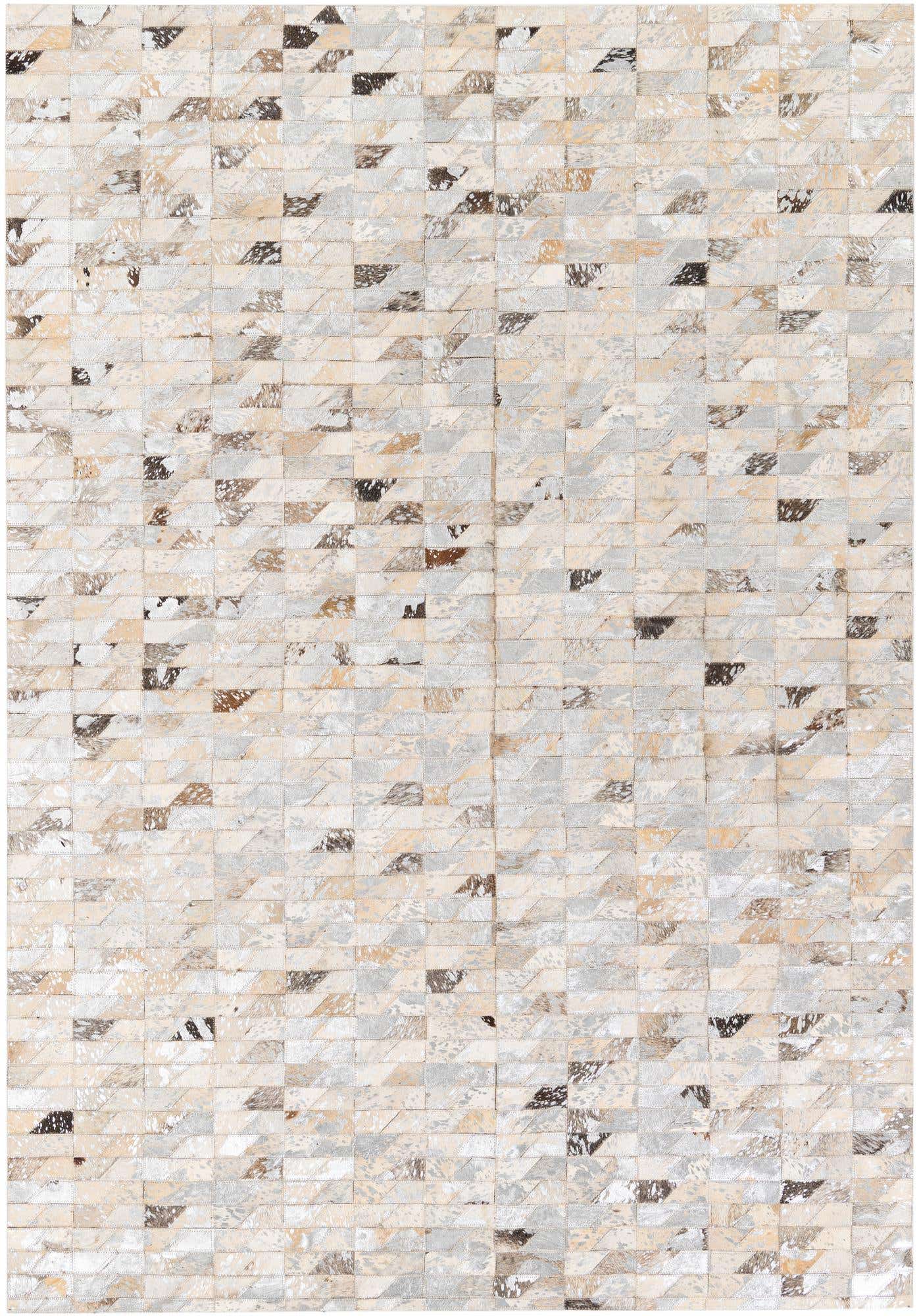 4' 6 x 6' 6 Cowhide Stocks Rug