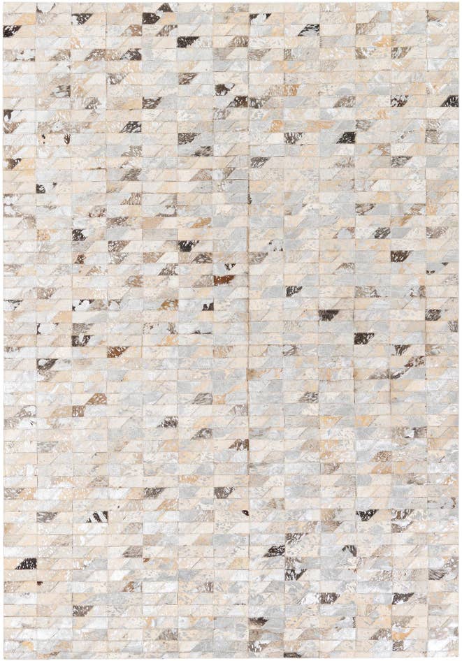 Detail image of 4' 6 x 6' 6 Cowhide Stocks Rug