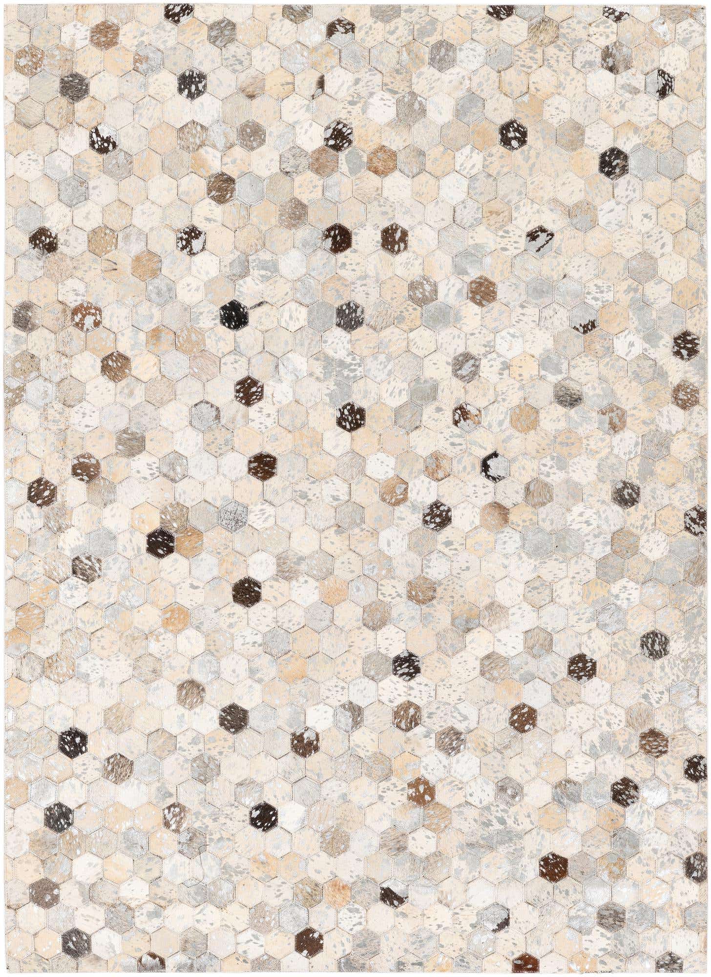 4' x 5' 7 Cowhide Stocks Rug