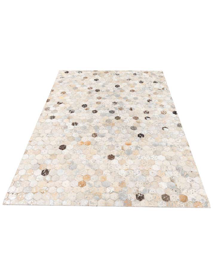 4' x 5' 7 Cowhide Stocks Rug