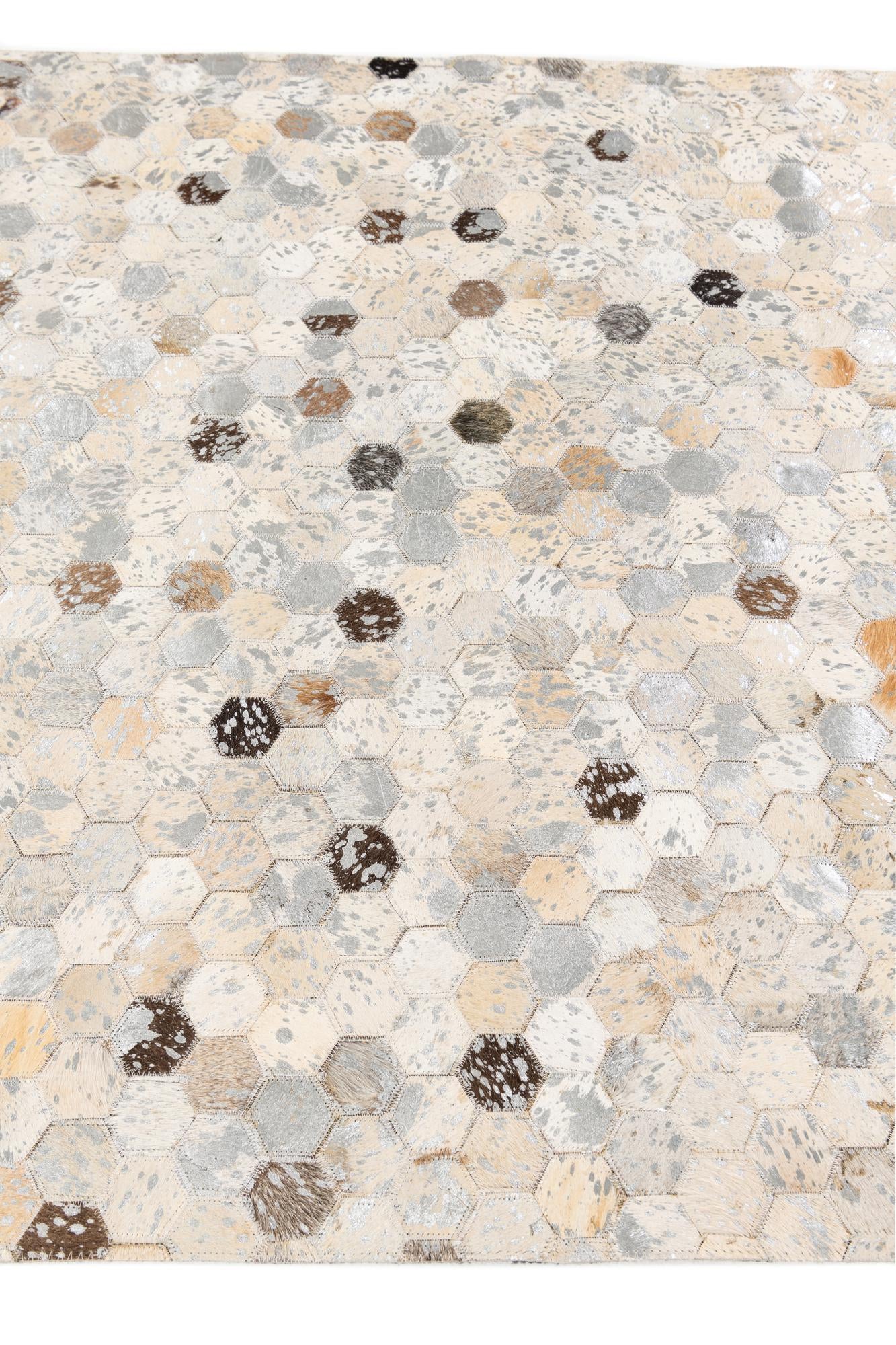 4' x 5' 7 Cowhide Stocks Rug