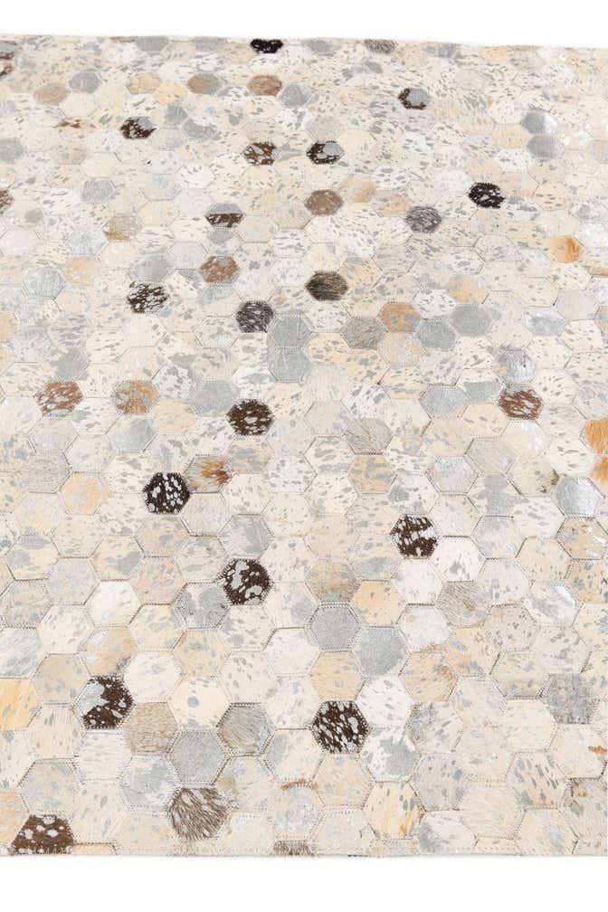 4' x 5' 7 Cowhide Stocks Rug