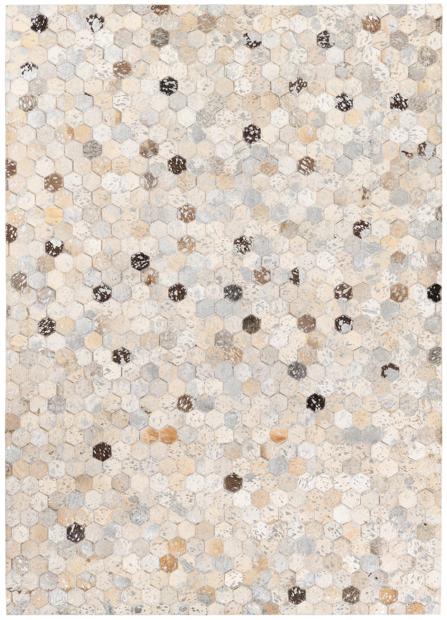 4' x 5' 7 Cowhide Stocks Rug