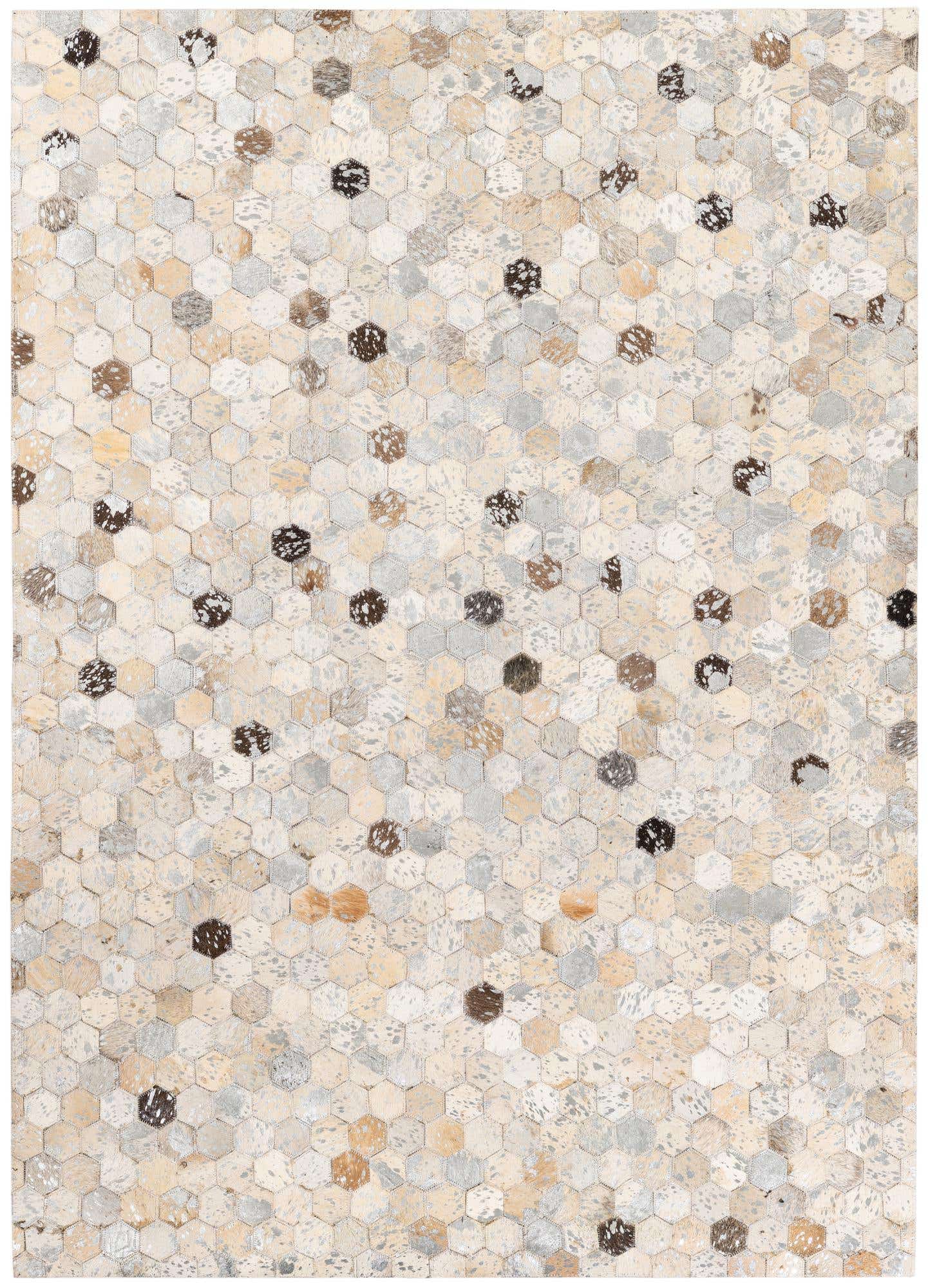 4' x 5' 7 Cowhide Stocks Rug