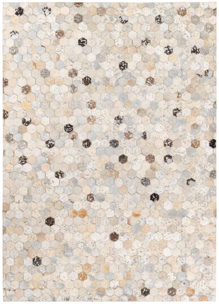 4' x 5' 7 Cowhide Stocks Rug