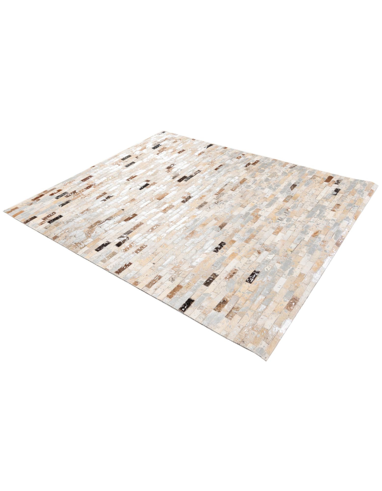 4' x 4' 8 Cowhide Stocks Rug