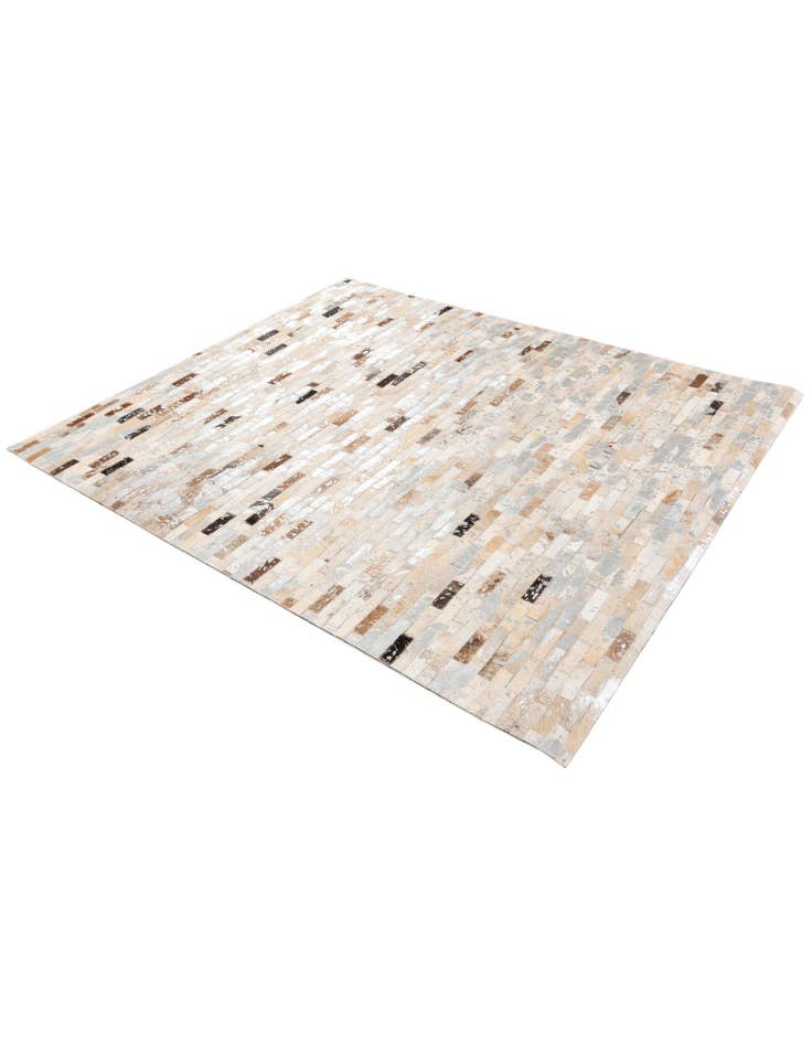 Detail image of 4' x 4' 8 Cowhide Stocks Rug