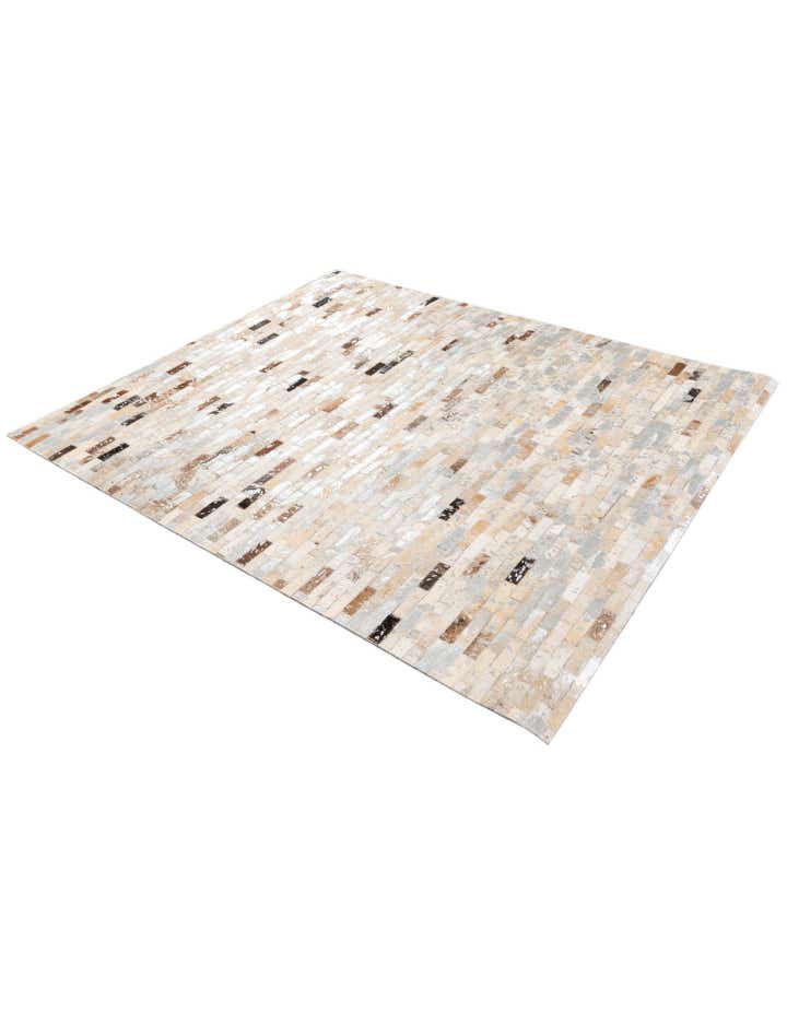 4' x 4' 8 Cowhide Stocks Rug