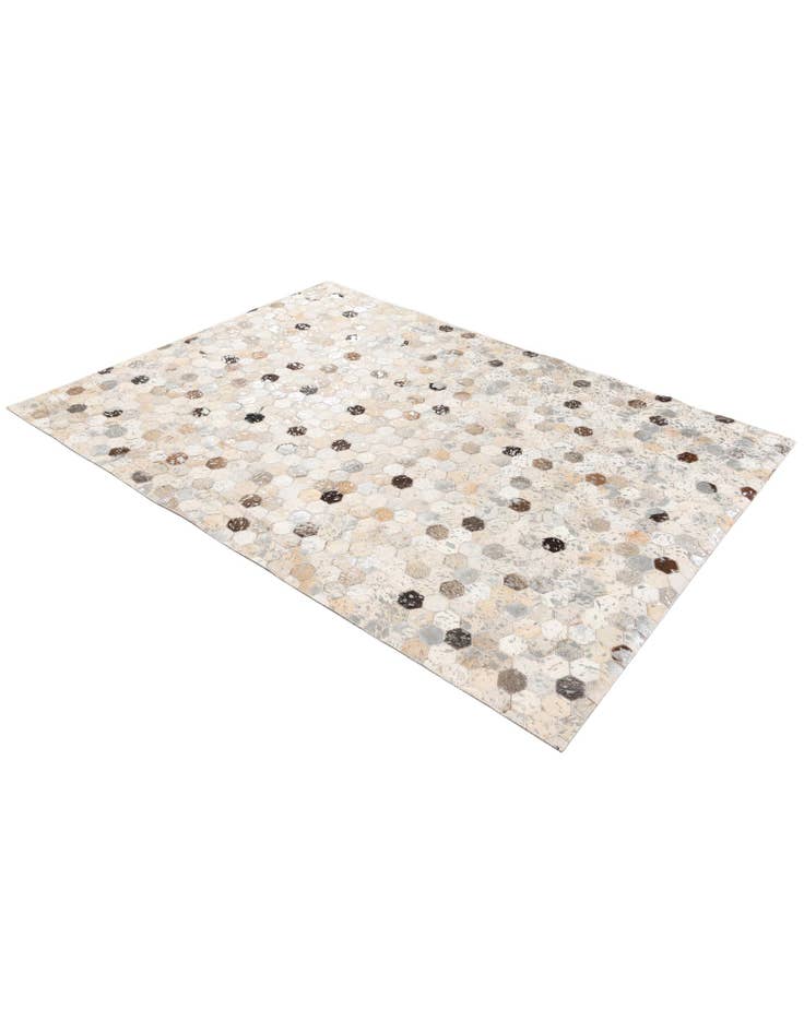 Detail image of 4' x 5' 7 Cowhide Stocks Rug