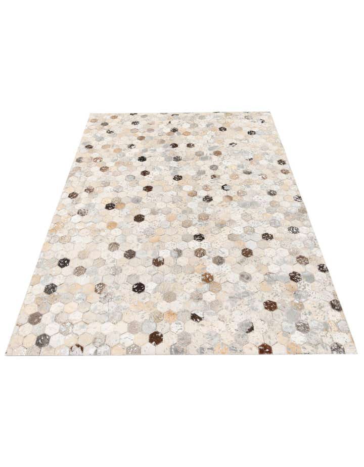 4' x 5' 7 Cowhide Stocks Rug