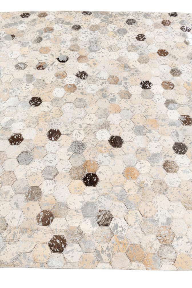 4' x 5' 7 Cowhide Stocks Rug