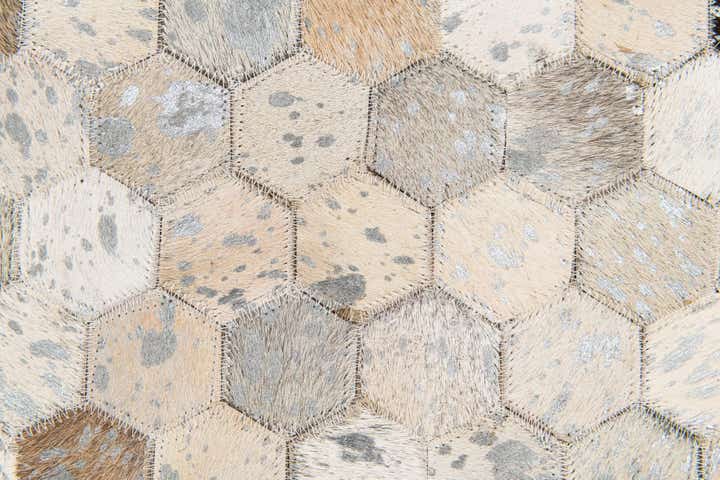4' x 5' 7 Cowhide Stocks Rug