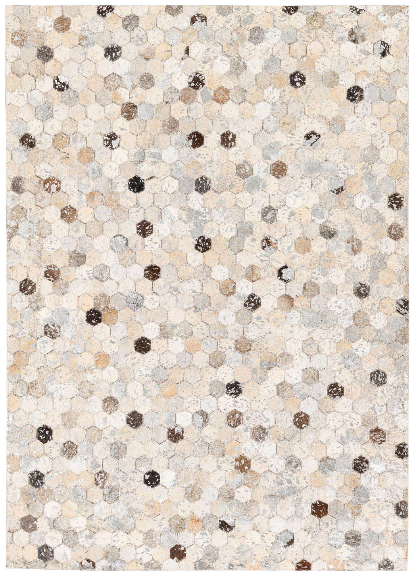 4' x 5' 7 Cowhide Stocks Rug