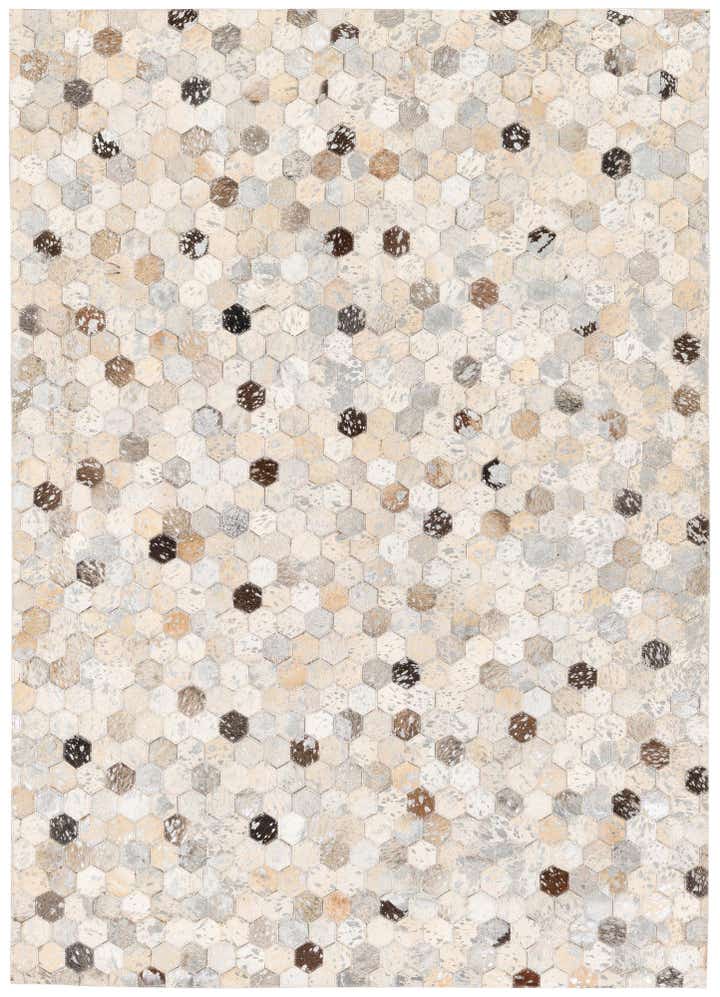 4' x 5' 7 Cowhide Stocks Rug