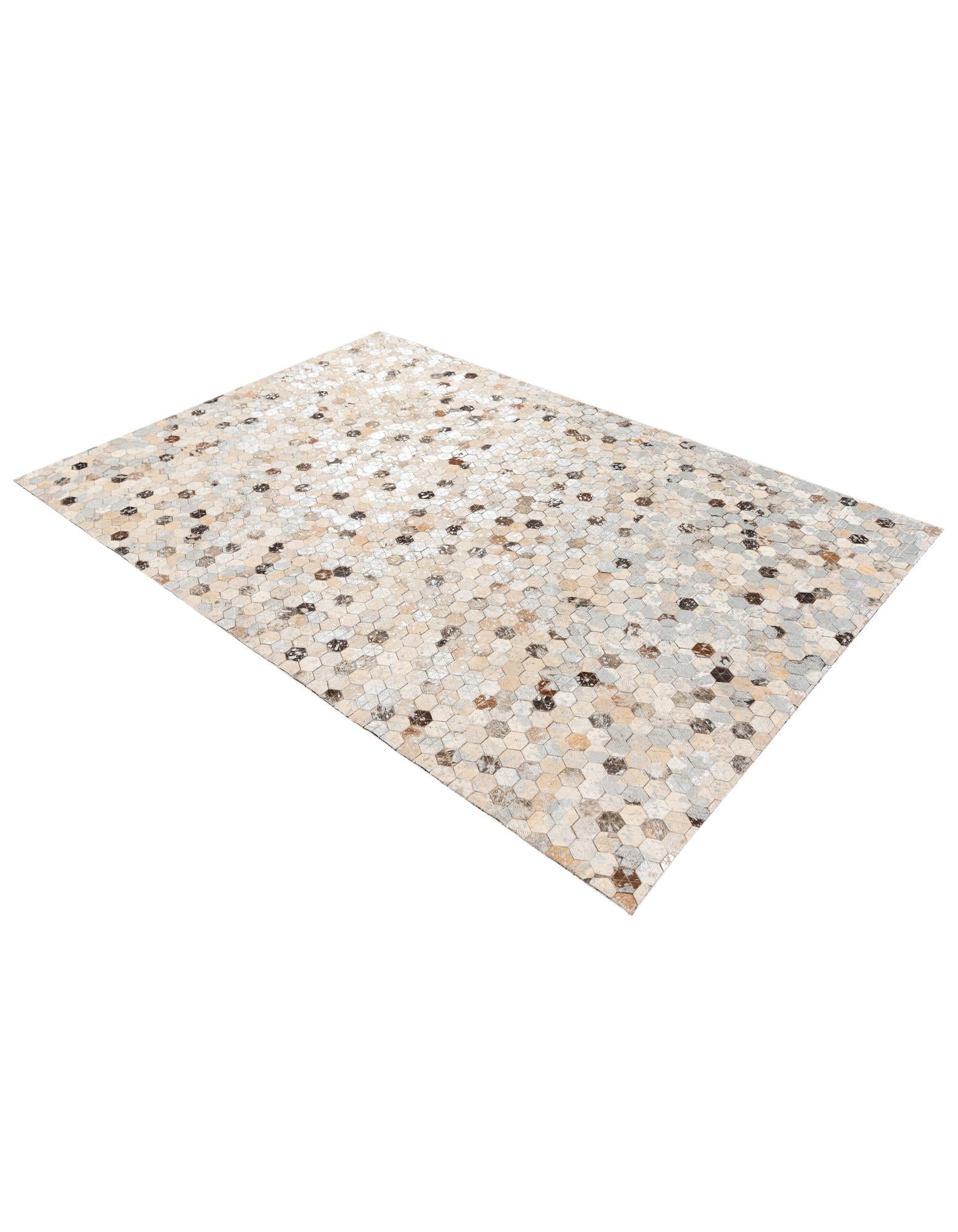 3' 7 x 5' 4 Cowhide Stocks Rug