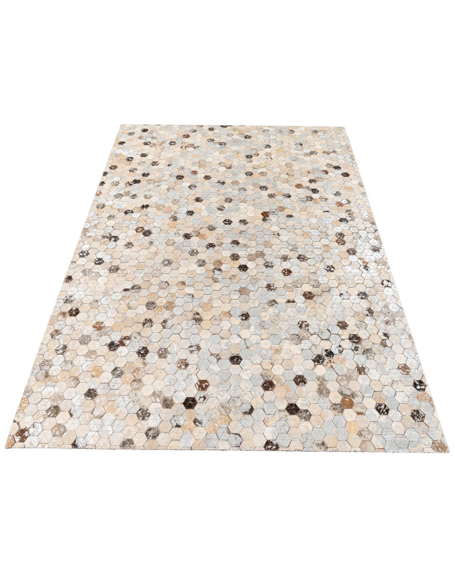 3' 7 x 5' 4 Cowhide Stocks Rug