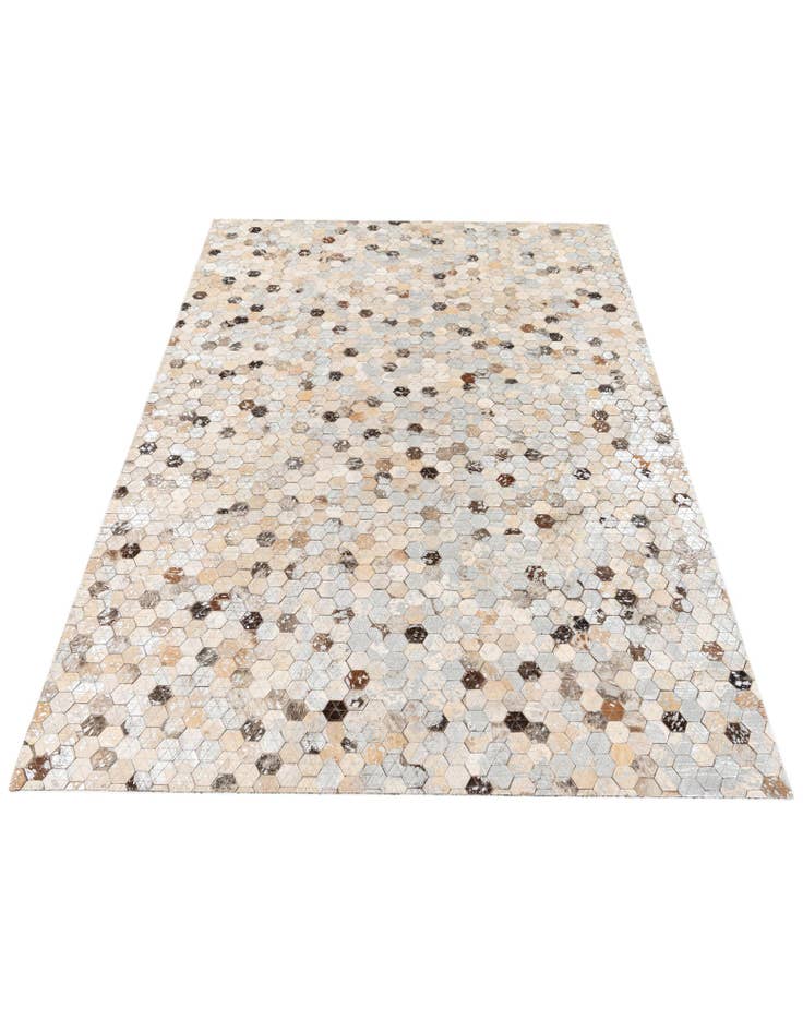 Detail image of 3' 7 x 5' 4 Cowhide Stocks Rug