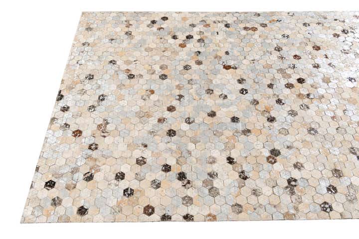 3' 7 x 5' 4 Cowhide Stocks Rug