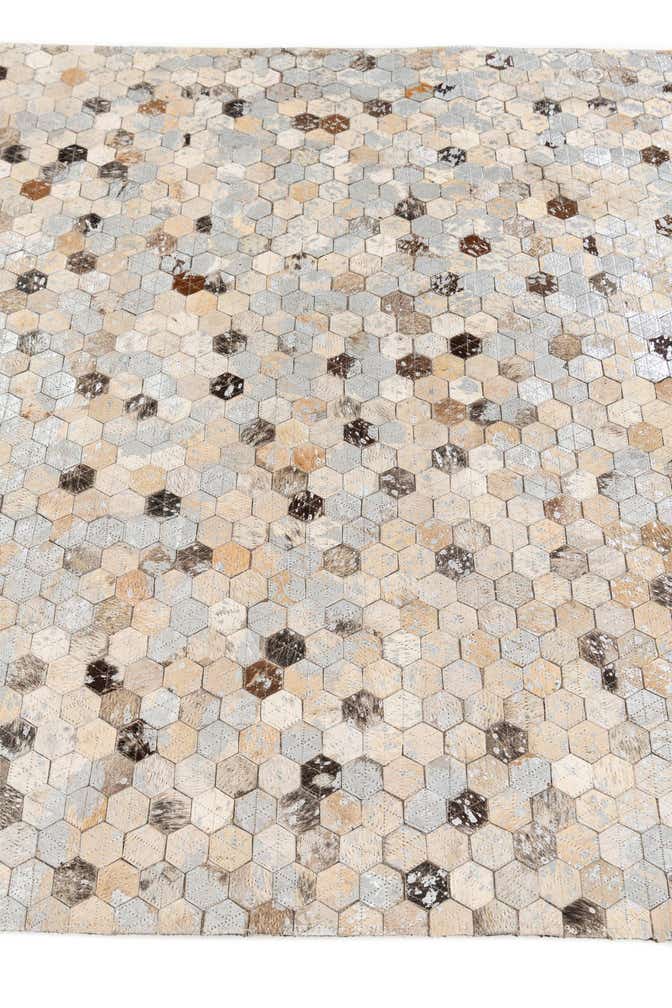 3' 7 x 5' 4 Cowhide Stocks Rug