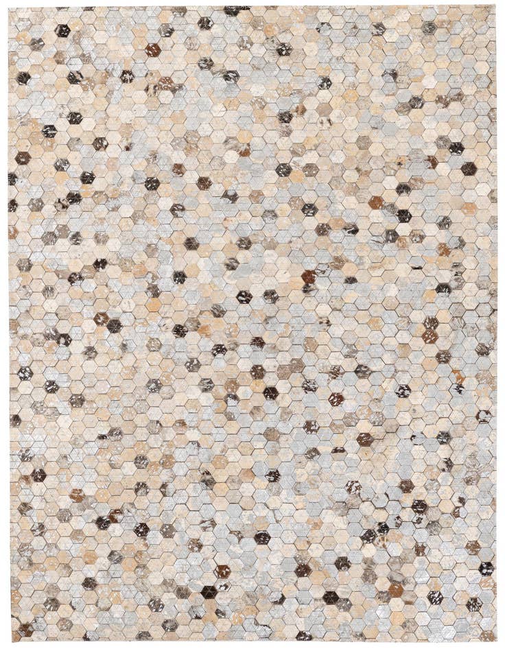 Detail image of 3' 7 x 5' 4 Cowhide Stocks Rug