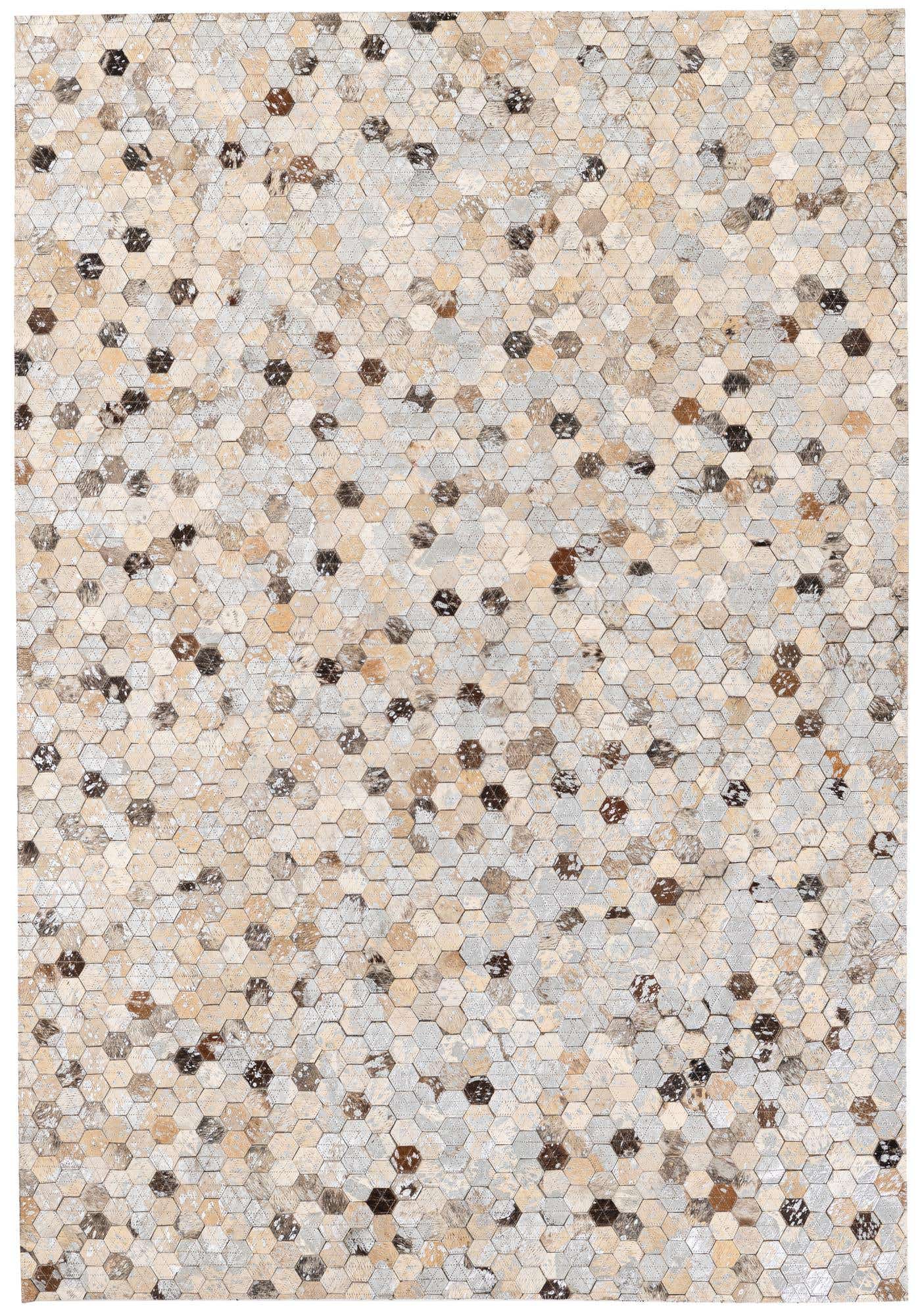 3' 7 x 5' 4 Cowhide Stocks Rug