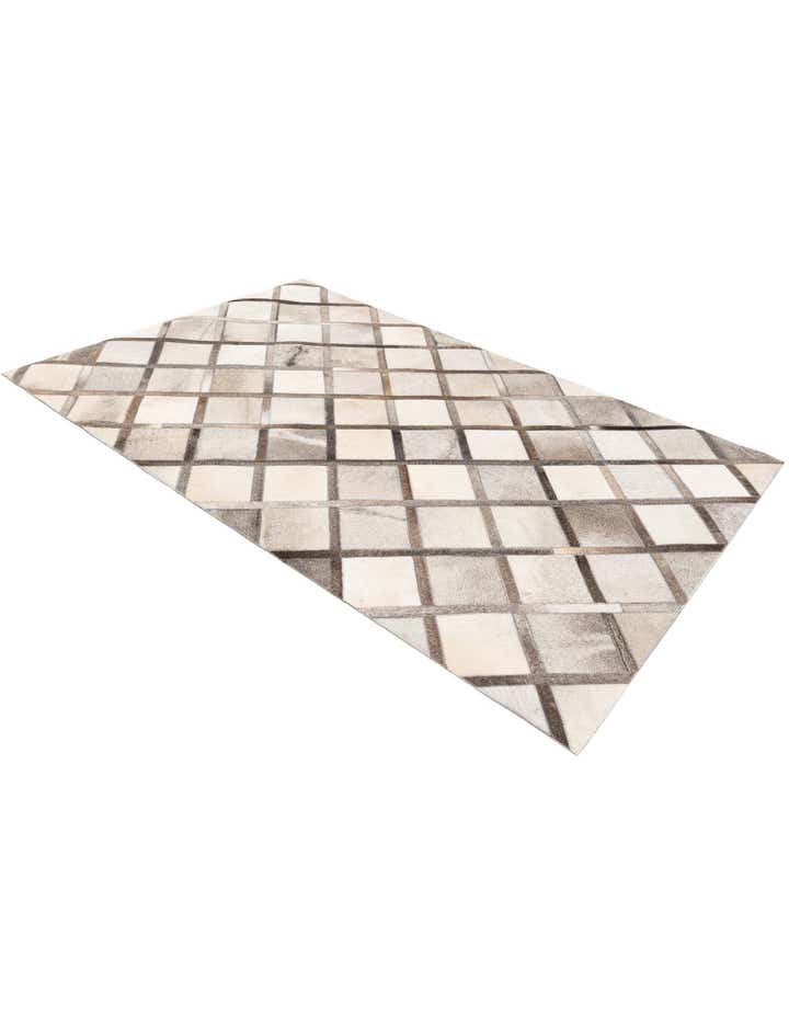 4' 1 x 6' 3 Cowhide Stocks Rug