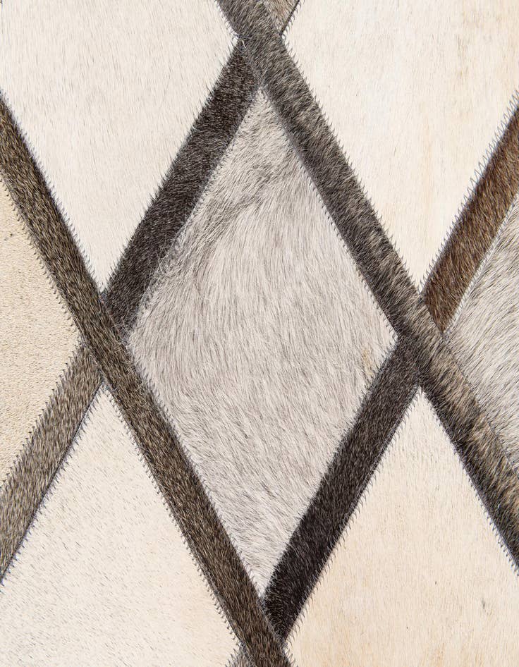 Detail image of 4' 1 x 6' 3 Cowhide Stocks Rug