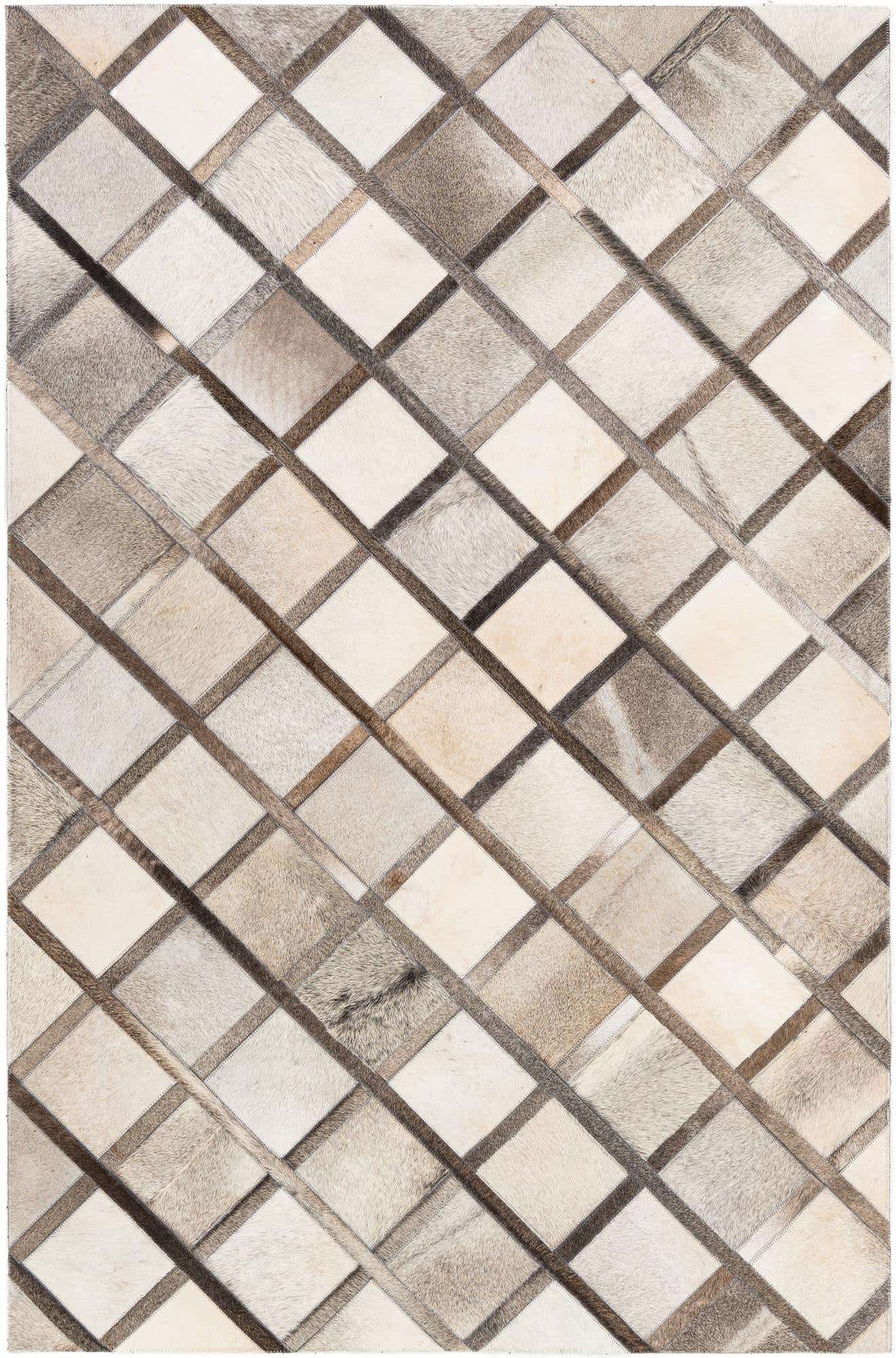 4' 1 x 6' 3 Cowhide Stocks Rug