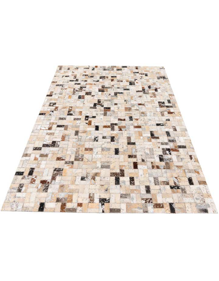 4' 1 x 5' 10 Cowhide Stocks Rug